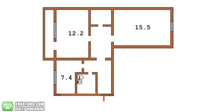 Sell 2-room apartment. Киев,  Симферопольская — photo 8