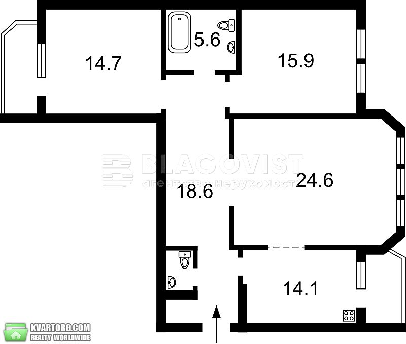 Sell 3-room apartment. Киев, Курбаса Леся просп — photo 2