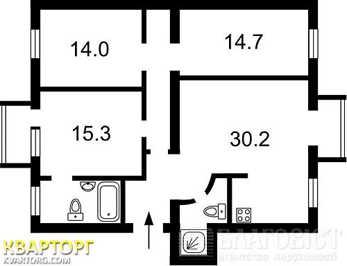 Sell 3-room apartment. Киев, Леси Украинки бул — photo 2