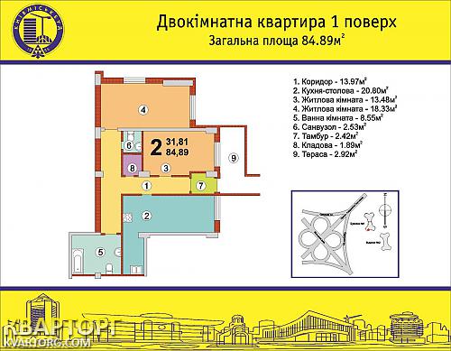 Sell 2-room apartment. Киев, Глушкова пр — photo 1