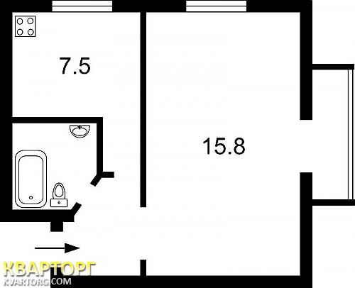 Sell 1-room apartment. Киев, Оболонский пр — photo 3