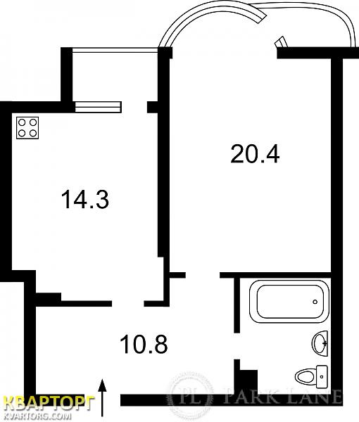 Sell 1-room apartment. Киев,  Барбюса — photo 2