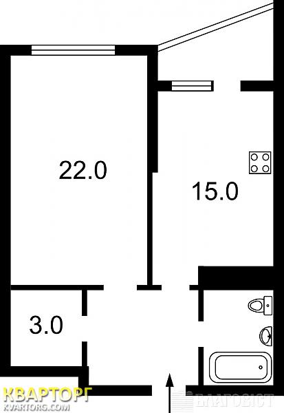 Sell 1-room apartment. Киев,  Ахматовой — photo 2