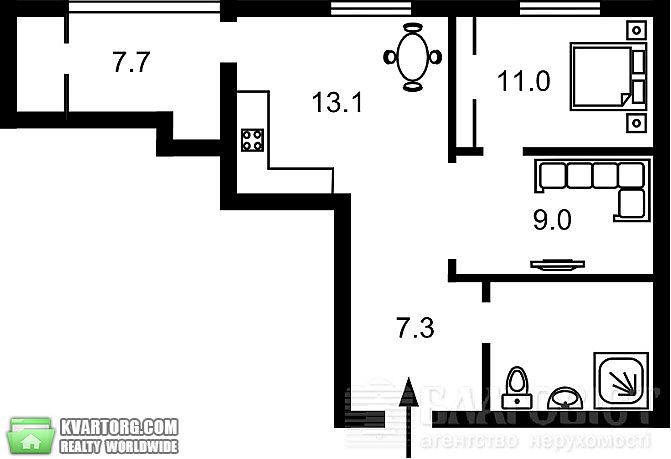 Sell 2-room apartment. Киев,  Краснозвездный пр — photo 3
