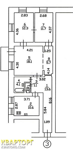 Sell 3-room apartment. Киев, Саксаганского — photo 2