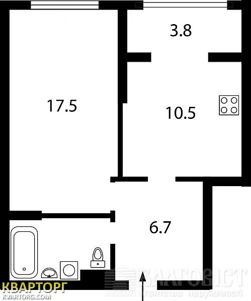 Sell 1-room apartment. Киев,  Феодосийская — photo 4