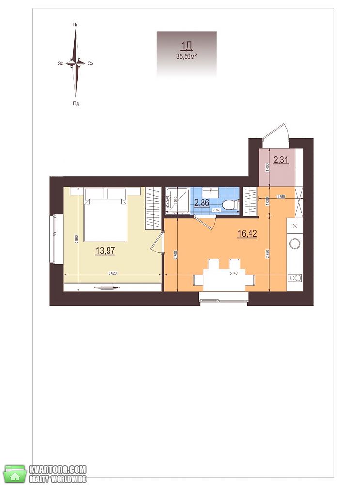 Sell 1-room apartment. Буча, Мирная 3 — photo 2