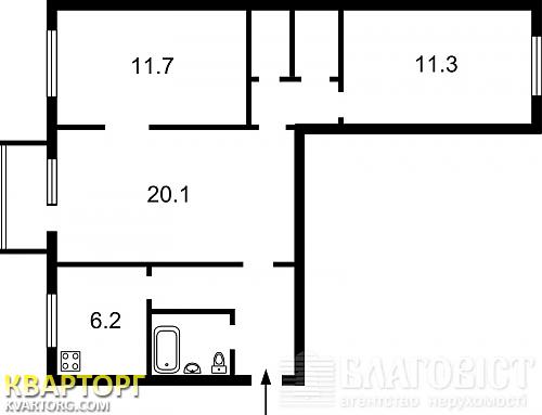 Sell 3-room apartment. Киев,  Андрющенко — photo 2