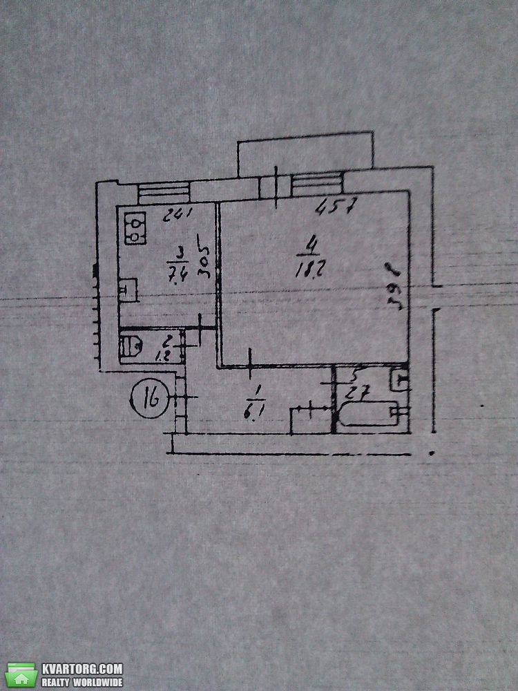 Sell 1-room apartment. Киев,  Тарасовская — photo 7