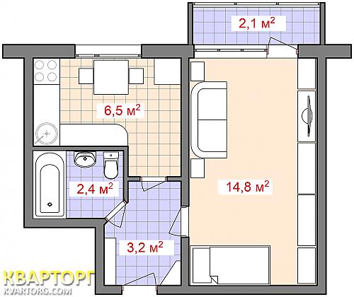 Sell 1-room apartment. Киев, Харьков.шоссе — photo 7