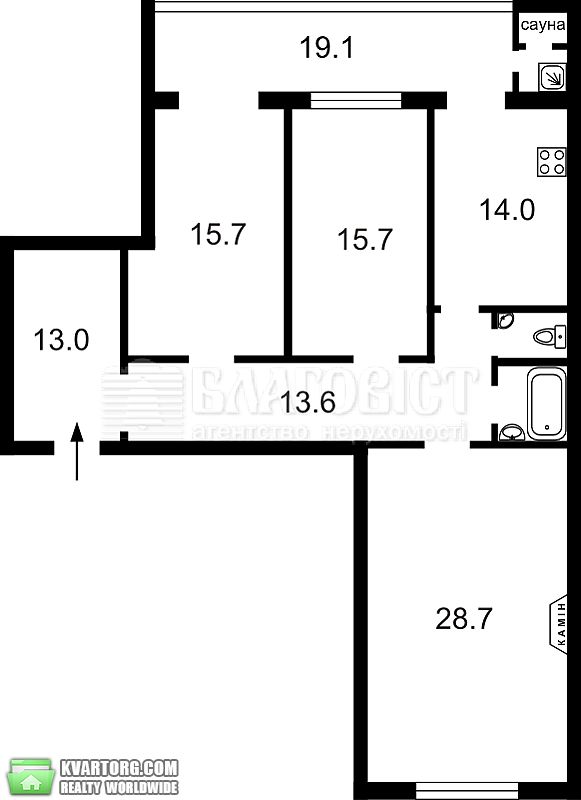 Sell 3-room apartment. Киев,  Саксаганского — photo 1