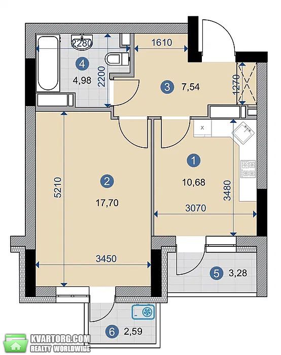 Sell 1-room apartment. Киев, Нижнеключевая — photo 10