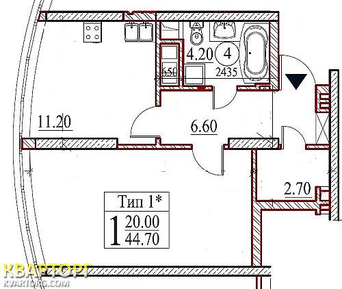 Sell 1-room apartment. Киев,  Оболонский пр — photo 2