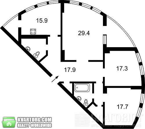 Sell 3-room apartment. Киев,  Саперно-Слободская — photo 3
