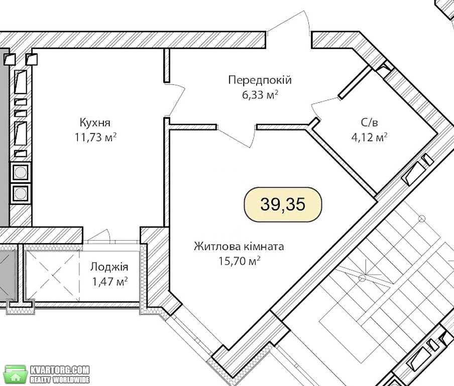 Sell 1-room apartment. Ирпень, Достоевского — photo 1