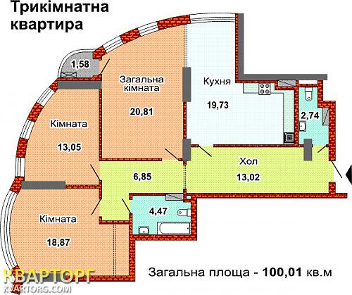 Sell 3-room apartment. Киев, Воссоединения пр — photo 7