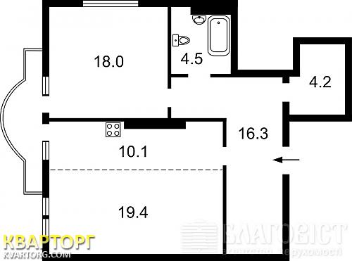 Sell 2-room apartment. Киев,  Жилянская — photo 2