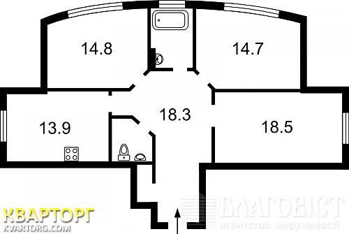 Sell 3-room apartment. Киев,  Воскресенская — photo 4