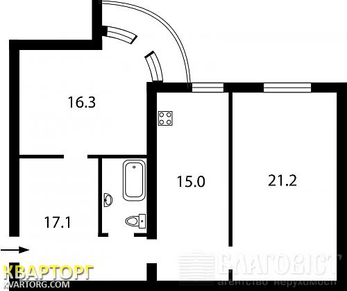 Sell 2-room apartment. Киев,  Шелковичная — photo 2