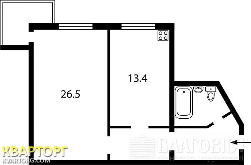 Sell 1-room apartment. Киев, Бажана — photo 7