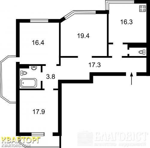 Sell 3-room apartment. Киев,  Вильямса — photo 2