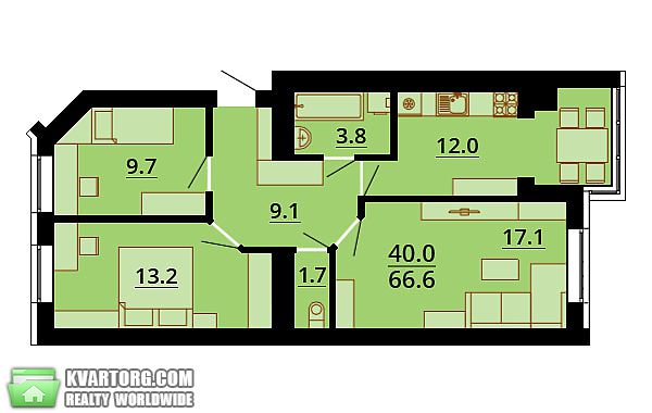 Sell 3-room apartment. Киев, Небесної сотні — photo 1