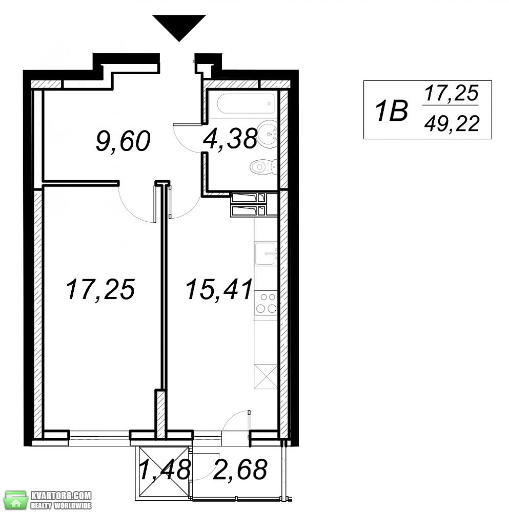Sell 1-room apartment. Киев, Ясиноватский пер — photo 2
