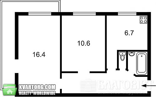 Sell 2-room apartment. Киев, мате залки — photo 2