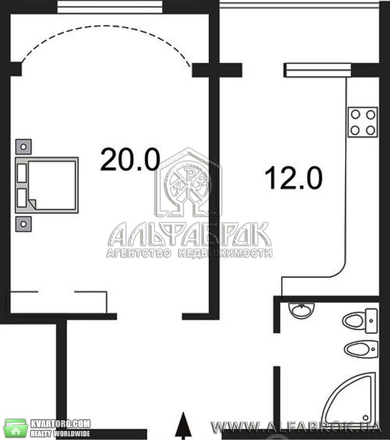 Sell 1-room apartment. Киев, Днепровская наб — photo 8