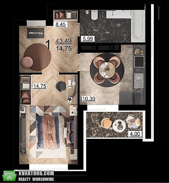 Sell 1-room apartment. Киев, Тираспольская — photo 2
