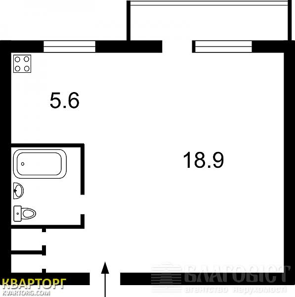 Sell 1-room apartment. Киев,  Доброхотова — photo 2