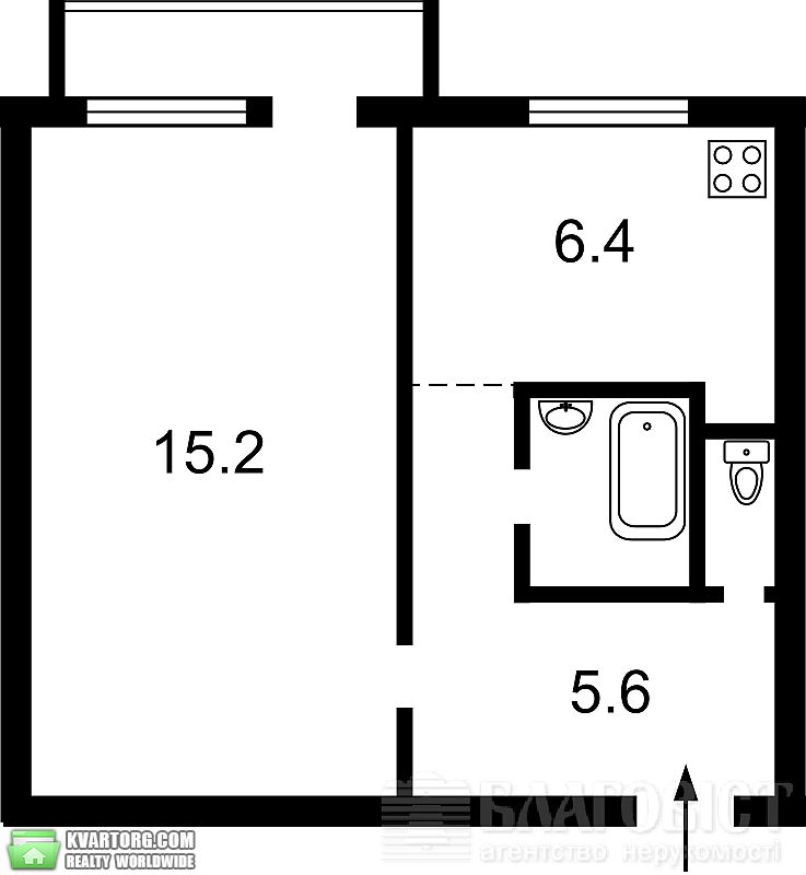 Sell 1-room apartment. Киев,  Леси Украинки бул — photo 6