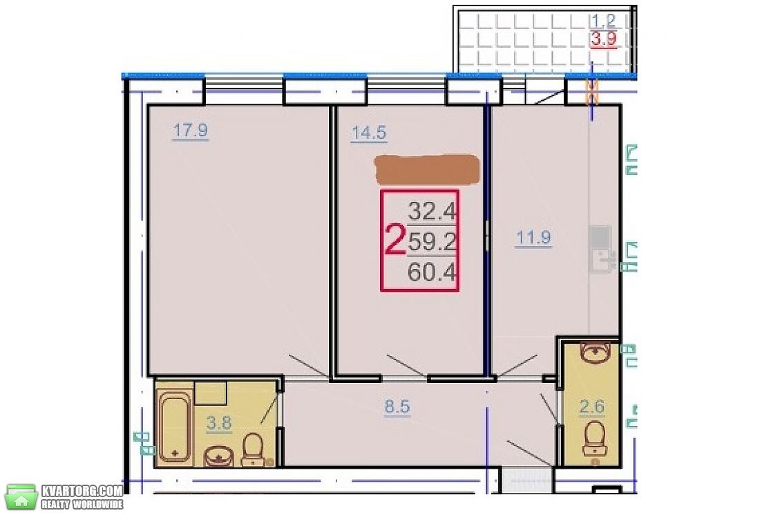 Sell 2-room apartment. Харьков, проспект московский — photo 3
