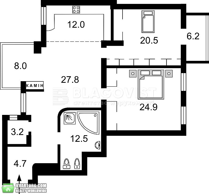 Sell 3-room apartment. Киев,  Анищенко — photo 9