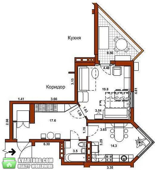 Sell 2-room apartment. Киев,  Саперно-Слободская — photo 6