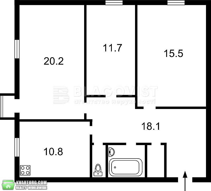Sell 3-room apartment. Киев,  Рижская — photo 2