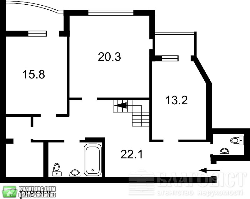 Sell 4-room apartment. Киев,  Бажана — photo 8
