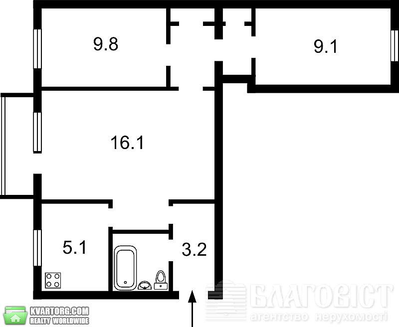 Sell 2-room apartment. Киев,  Лихачева — photo 2