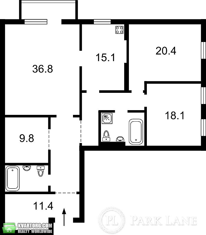 Sell 3-room apartment. Киев,  Гончара — photo 3