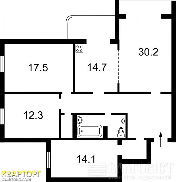 Sell 3-room apartment. Киев, Старонаводницкая — photo 2