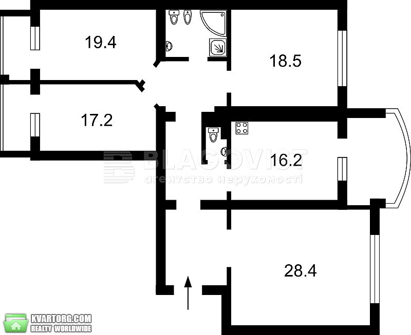 Sell 4-room apartment. Киев,  Героев Сталинграда пр — photo 1