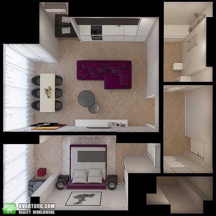 Rent out 2-room apartment. Киев,  Щорса — photo 9