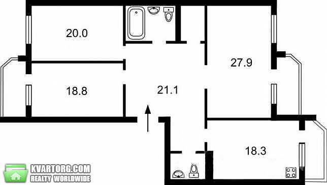 Rent out 3-room apartment. Киев, Бориспольская — photo 8