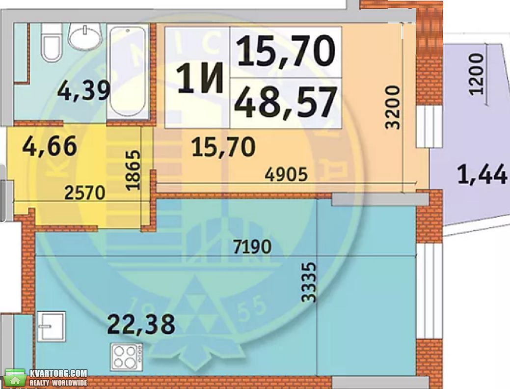 Sell 1-room apartment. Киев,  Глубочицкая — photo 3