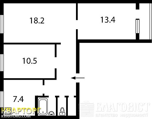 Sell 3-room apartment. Киев,  Малышко — photo 2