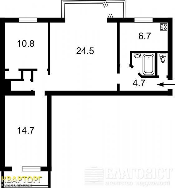 Sell 3-room apartment. Киев, Лепсе бул — photo 3