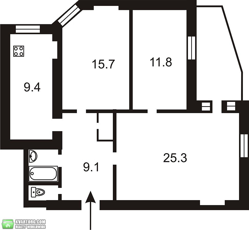 Sell 3-room apartment. Киев,  Димитрова — photo 2