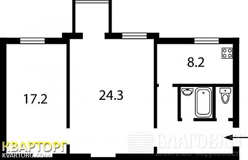 Sell 2-room apartment. Киев, Горького — photo 2