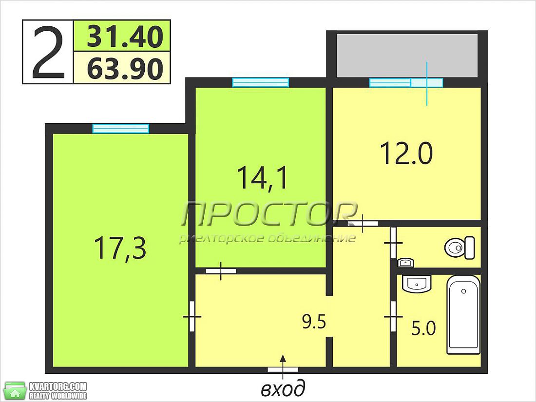 Sell 2-room apartment. Киев,  Трутенко — photo 1