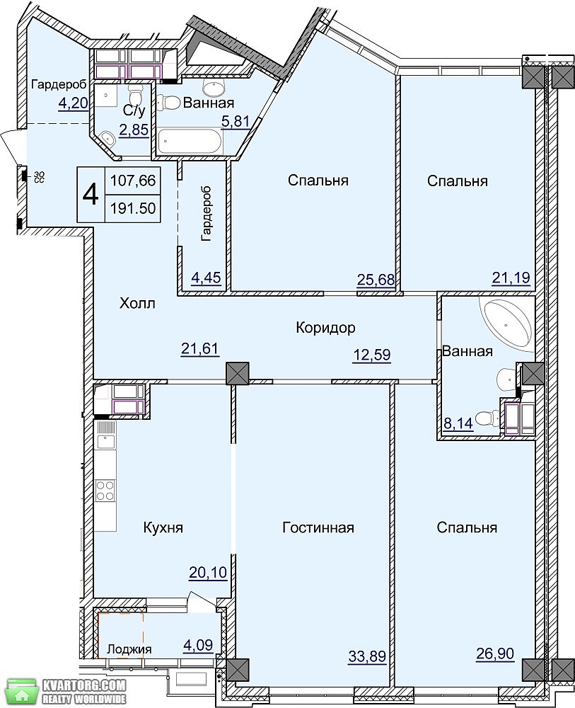 Sell 4-room apartment. Киев,  Саперное поле — photo 2